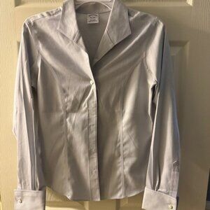 BROOKS BROTHERS womens cuffed blouse, 4